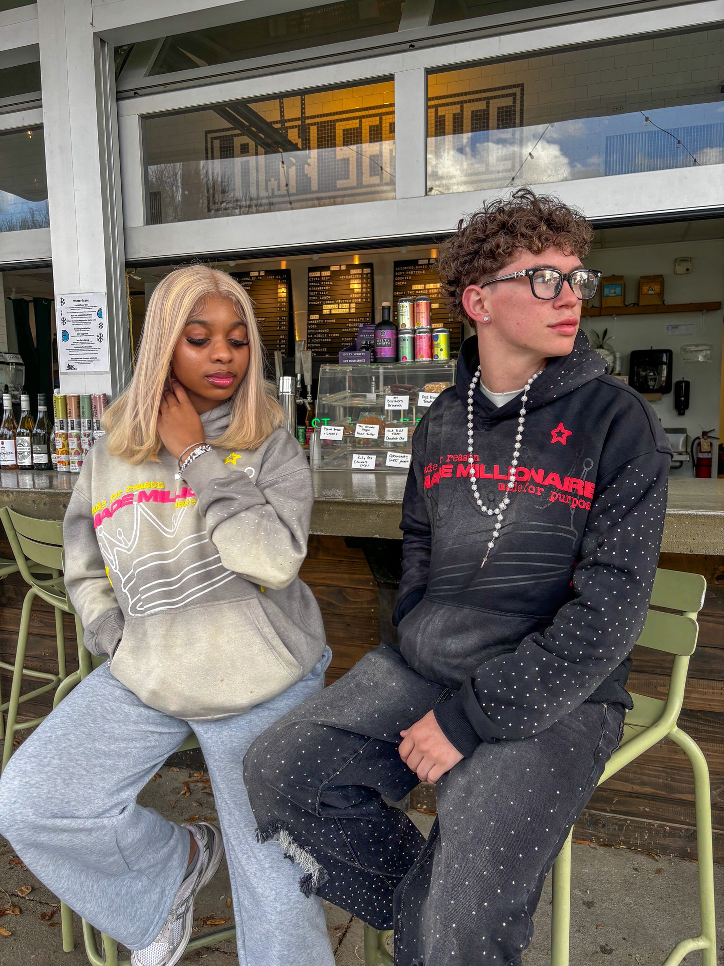V1 Black & Red Hoodie