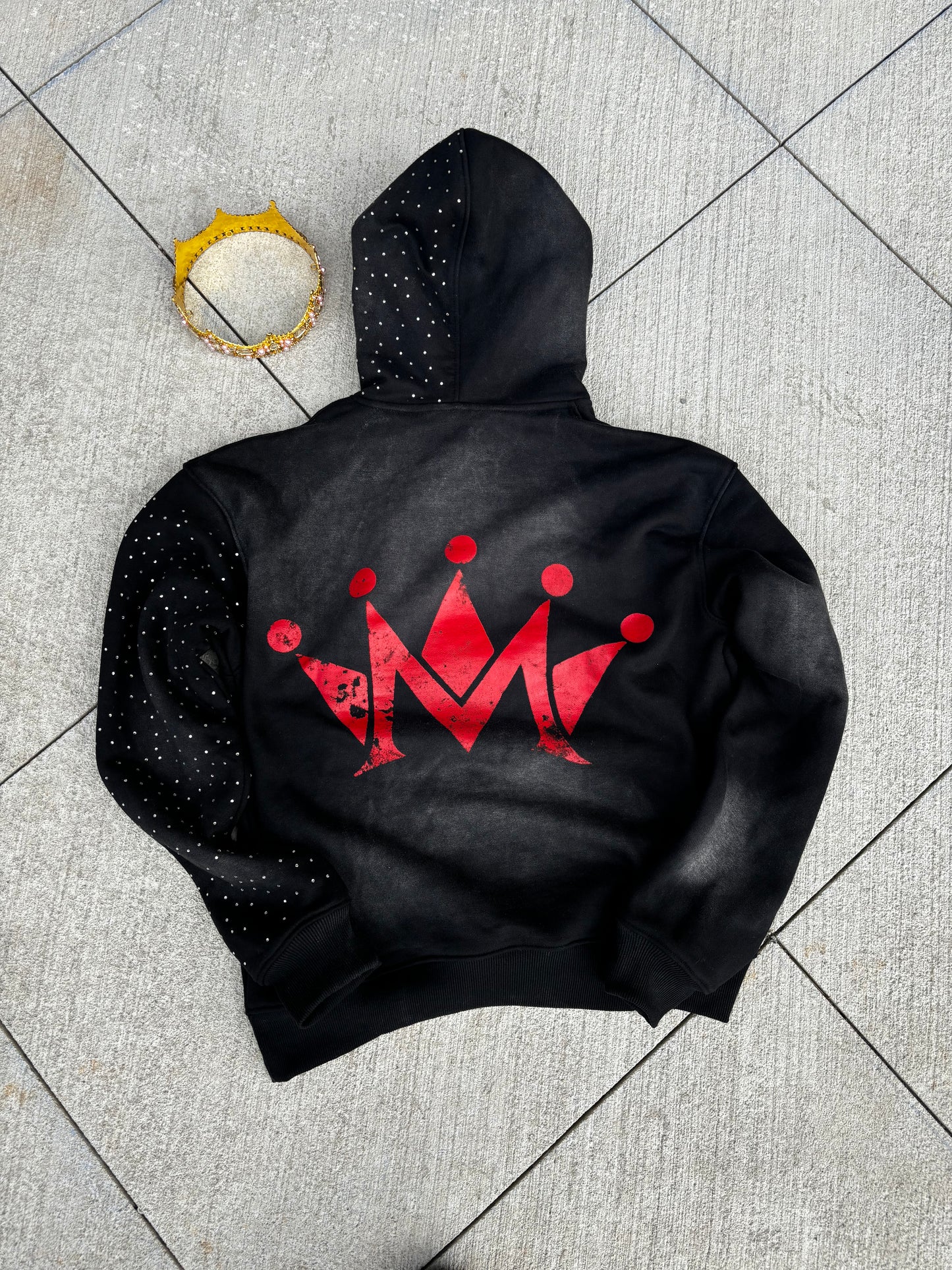 V1 Black & Red Hoodie