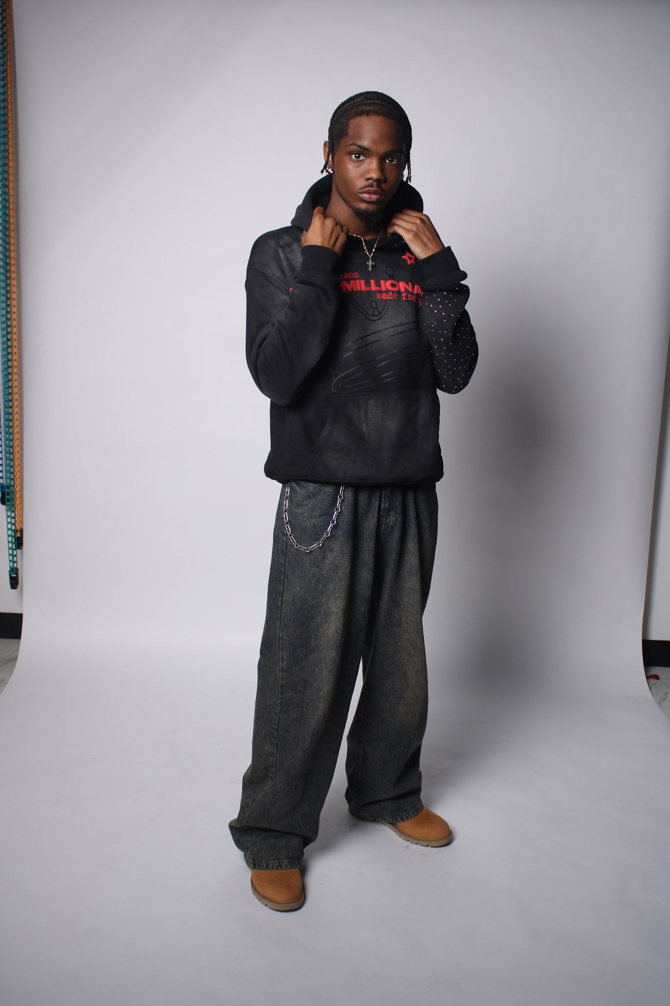 V1 Black & Red Hoodie