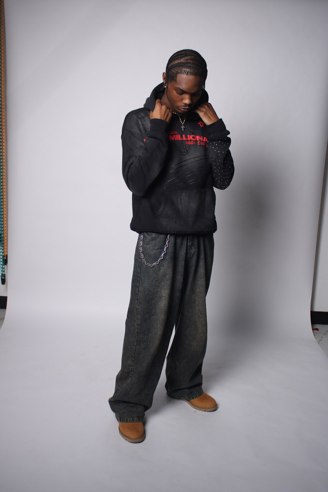 V1 Black & Red Hoodie